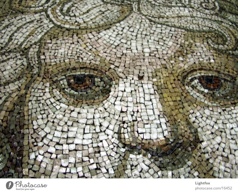 Mosaik oder moss ik nik Petersdom Vatikan Rom Italien Freizeit & Hobby Detailaufnahme Auge Gesicht Mund