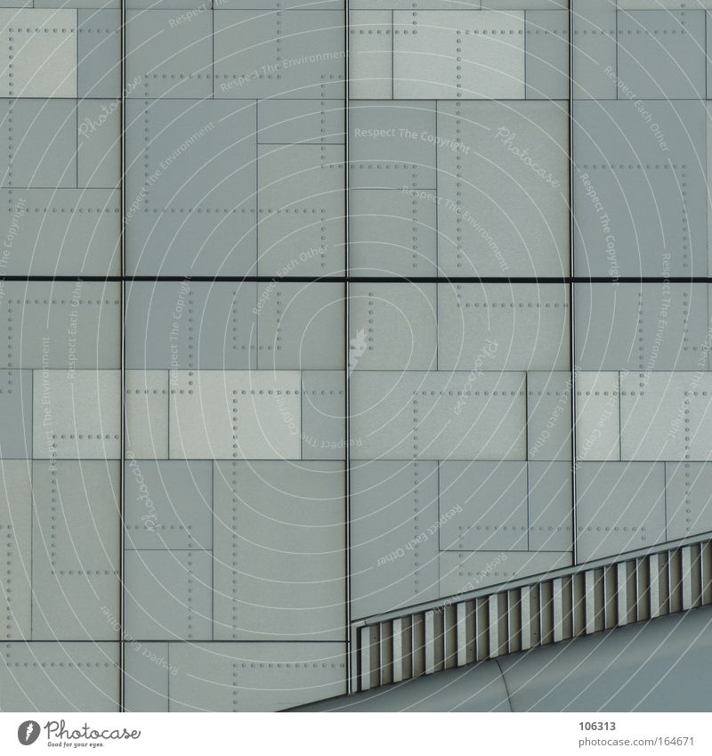 Fotonummer 119566 Architektur Mauer Wand Linie außergewöhnlich grau struktur Grafik u. Illustration Bild gestrichelt aufteilung rechter winkel Treppe Comic matt