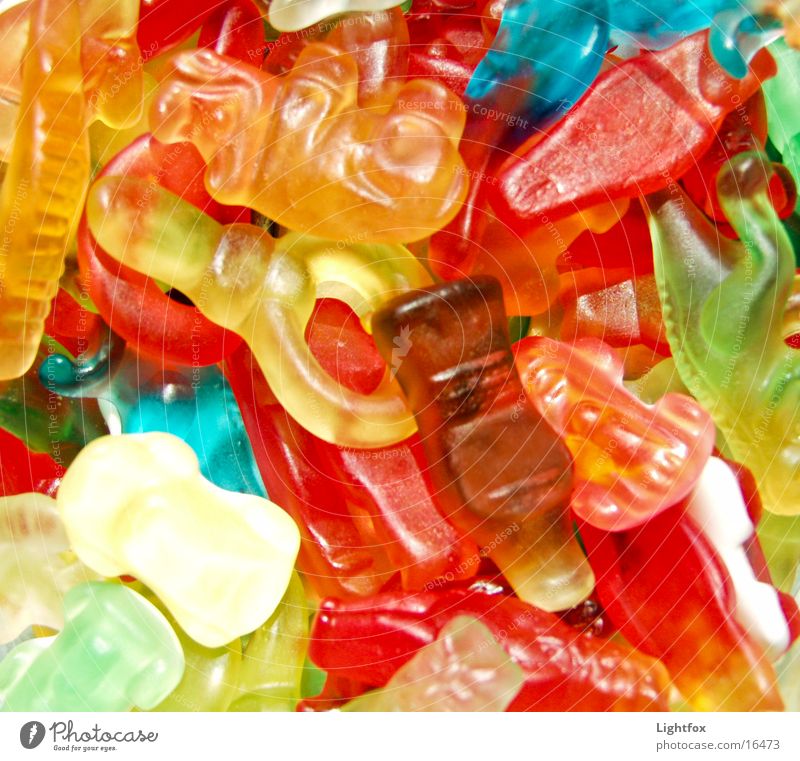 Gib Gummi Junge2 mehrfarbig Gummibärchen Ernährung lecker Kalorie süß dick Dickmacher