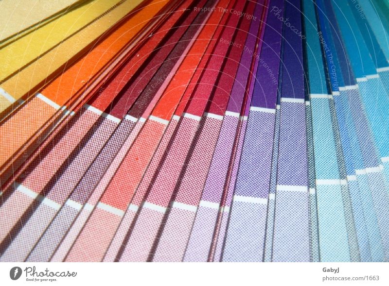 Farbfächer Fächer mehrfarbig CMYK Beschriftung Auswahl Dinge Farbe farbspektrum colours printing druckprodukte offsetdruckereien Mediengestalter 4c
