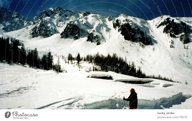 Welcher Berg hat gerufen? Winter Europa Alpen Schnee Himmel Berge u. Gebirge Skifahren