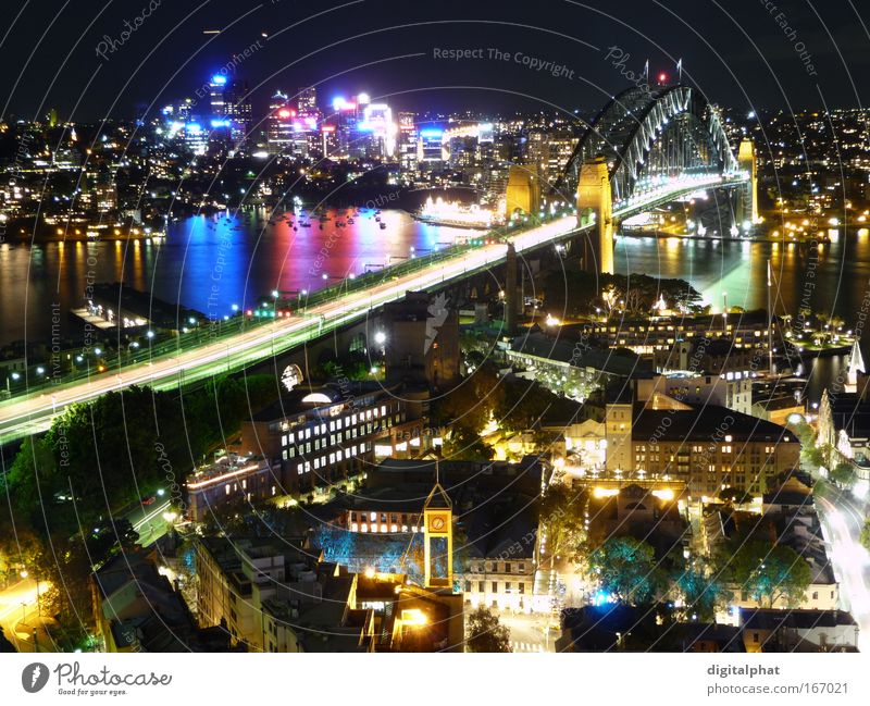 The Rocks - Sydney Australien + Ozeanien Hafenstadt Skyline Hochhaus Gebäude Harbour Bridge Sehenswürdigkeit Wahrzeichen glänzend leuchten Bekanntheit schön