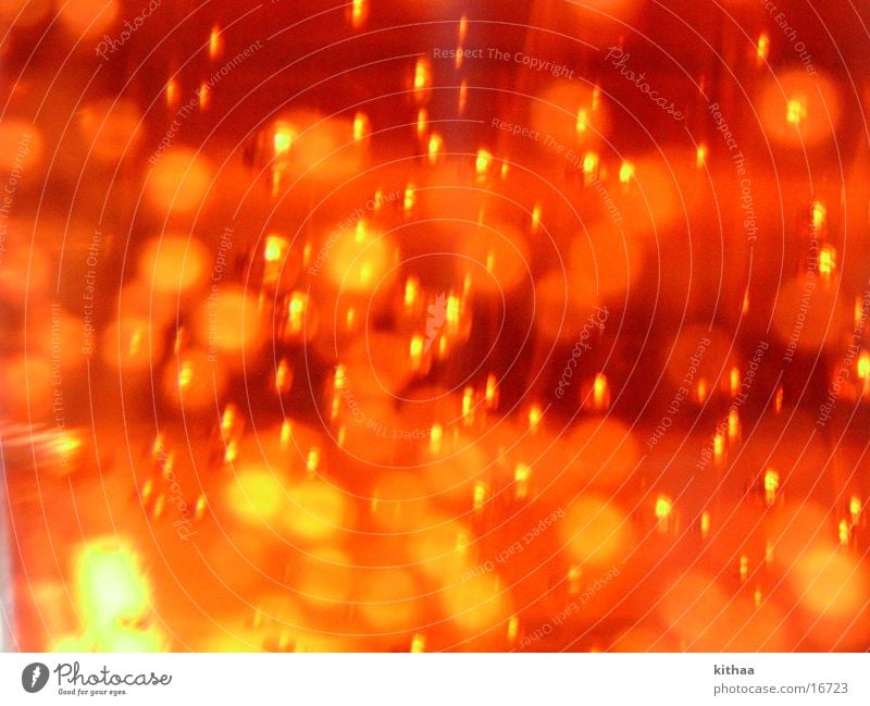 Blubber Flüssigkeit Lichtspiel Fototechnik orange blasen Farbe Mineralwasser