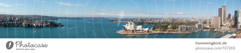 Sydney Panorama Farbfoto Außenaufnahme Tag Licht Sonnenlicht Vogelperspektive Totale Panorama (Aussicht) Weitwinkel Blick Ferien & Urlaub & Reisen Tourismus