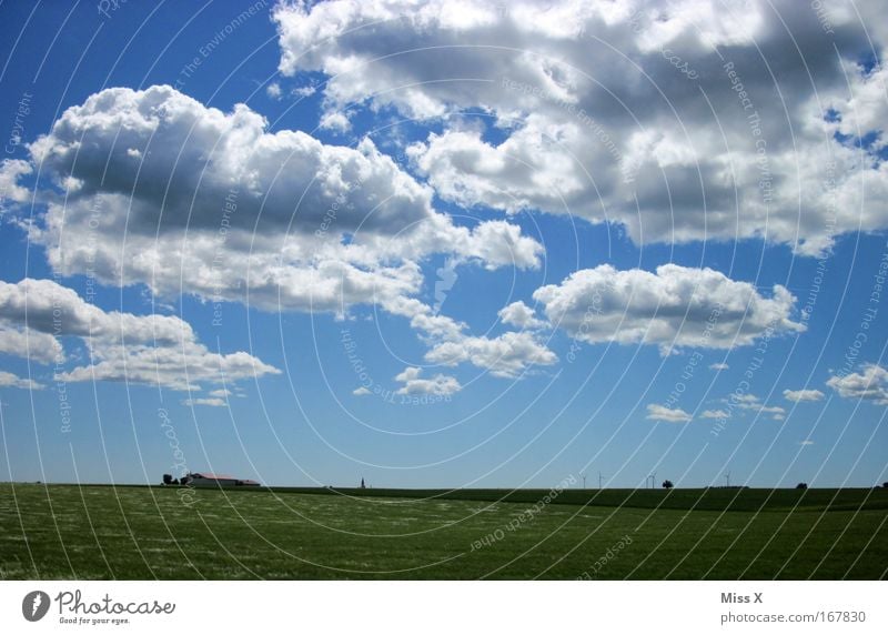 weites Land Farbfoto Außenaufnahme Menschenleer Zentralperspektive Erholung ruhig Ferien & Urlaub & Reisen Ferne Sommer Sonne wandern Natur Landschaft Himmel