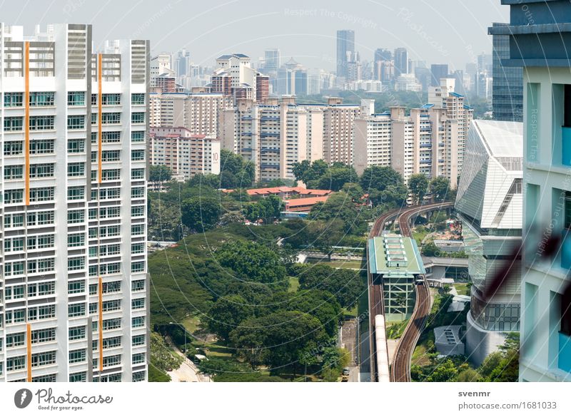 Singapore MRT Station Buona Vista Ferien & Urlaub & Reisen Tourismus Ferne Städtereise Baum Asien Stadt Skyline überbevölkert Haus Hochhaus Gebäude Architektur