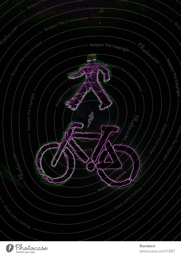 Mann mit Rad Nacht Club Fahrrad BildderWoche Beleuchtung