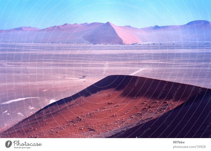 Wüstenlandschaft Afrika Namibia Physik Stranddüne Wärme Sand