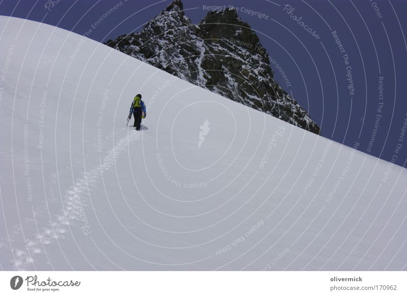 75... Tag Gesundheit Zufriedenheit Freizeit & Hobby Abenteuer Freiheit Schnee Berge u. Gebirge wandern Sport Klettern Bergsteigen 1 Mensch Umwelt Natur