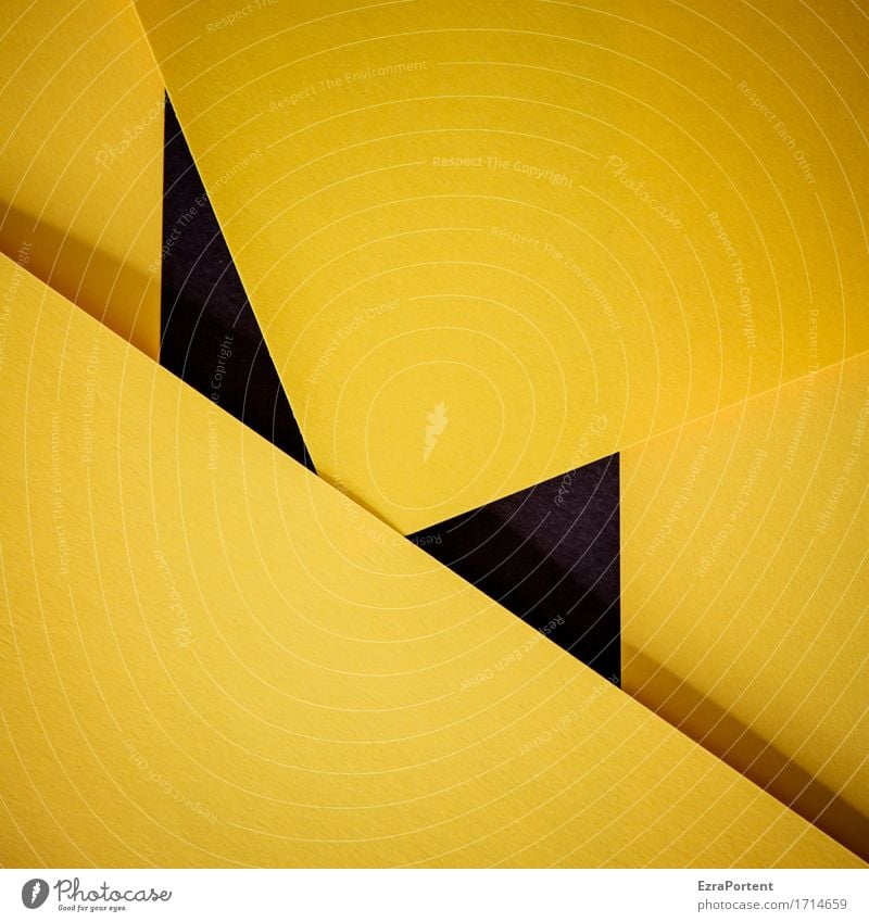 G\|s\G/s|\G Papier Dekoration & Verzierung Zeichen Schilder & Markierungen Linie Streifen eckig gelb schwarz Design Farbe Werbung Hintergrundbild Geometrie