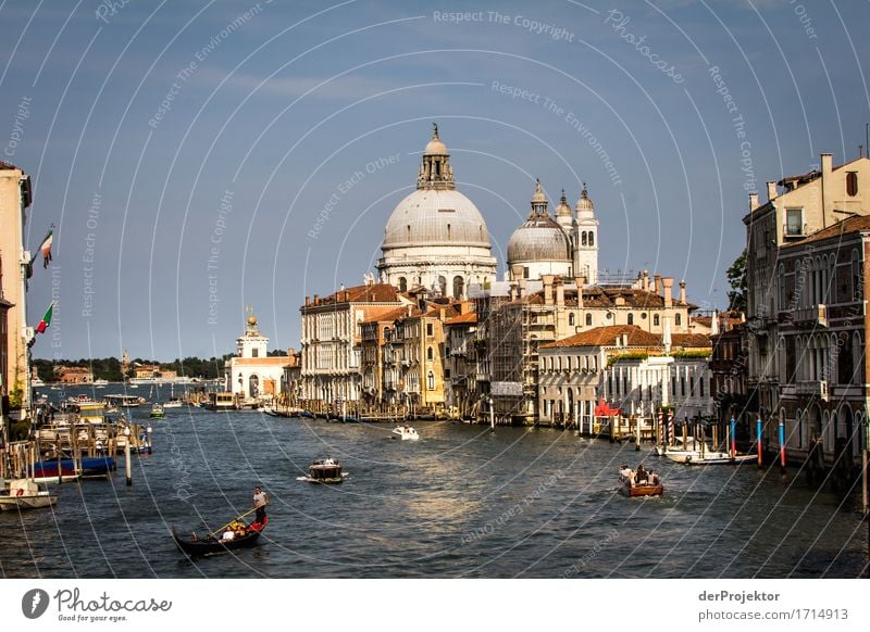 Canale Grande in Venedig Ferien & Urlaub & Reisen Tourismus Ausflug Sightseeing Städtereise Kreuzfahrt Sommerurlaub Sehenswürdigkeit Wahrzeichen Denkmal