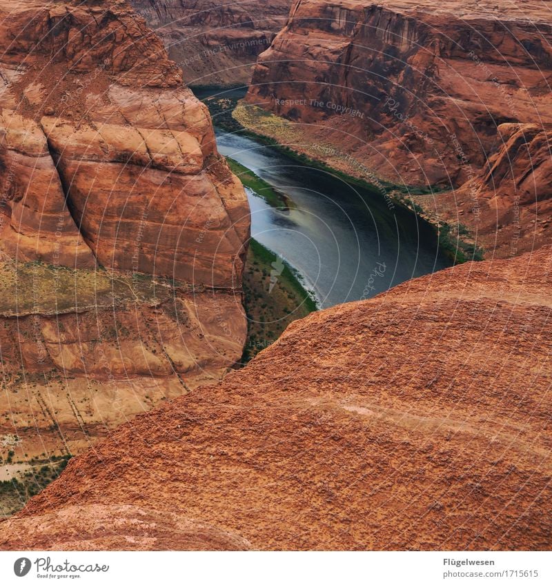 Horseshoe Bend (Arizona) [14] schön Ausflug Berge u. Gebirge Landschaft Wasser Fluss Sehenswürdigkeit genießen Aussicht USA Nationalpark Amerika Page