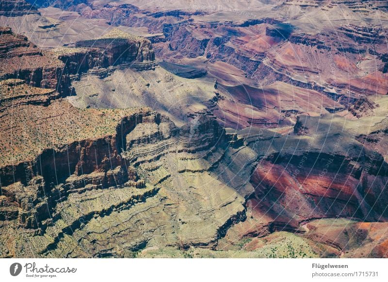 Beautiful Amerika (s) Himmel Wolken Tag Schatten Berge u. Gebirge Grand Canyon USA Landschaft Pflanze Tier Aussicht Ferne Menschenleer Sträucher Vulkankrater