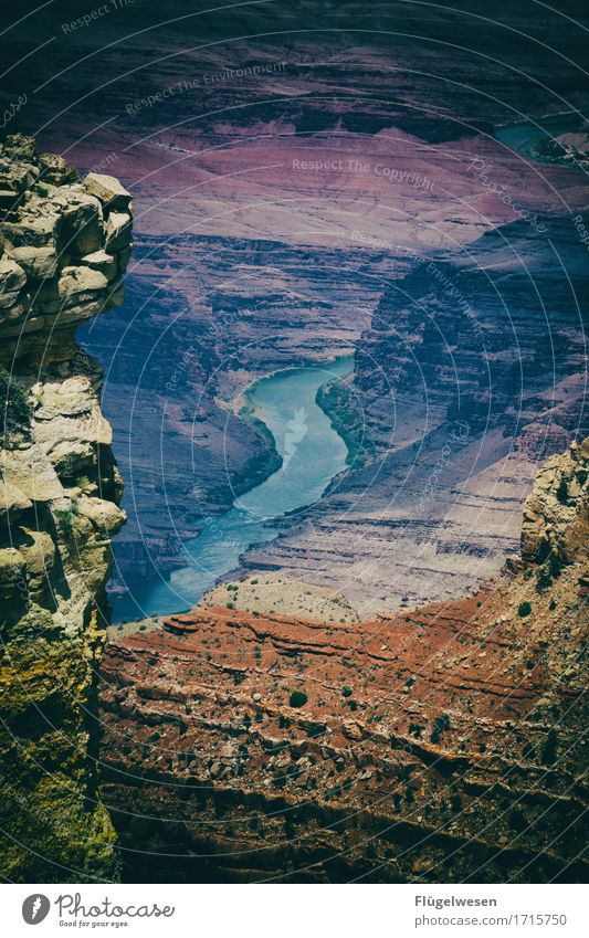 Beautiful Amerika (i) Schatten Berge u. Gebirge Grand Canyon USA Landschaft Pflanze Tier Aussicht Ferne Menschenleer Sträucher Vulkankrater Wüste Steppe