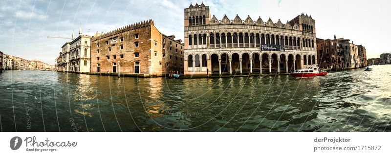 Palastpanorama in Venedig Ferien & Urlaub & Reisen Tourismus Ausflug Abenteuer Sightseeing Städtereise Kreuzfahrt Sommerurlaub Hauptstadt Hafenstadt Haus
