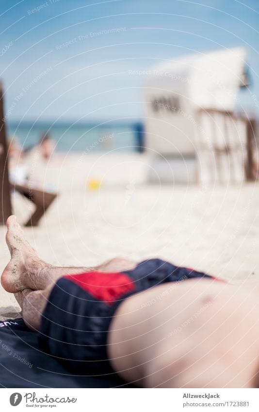 Beachlife 5 Wohlgefühl Erholung Meditation Ferien & Urlaub & Reisen Tourismus Ausflug Sommer Sommerurlaub Sonne Sonnenbad Strand Meer maskulin Junger Mann