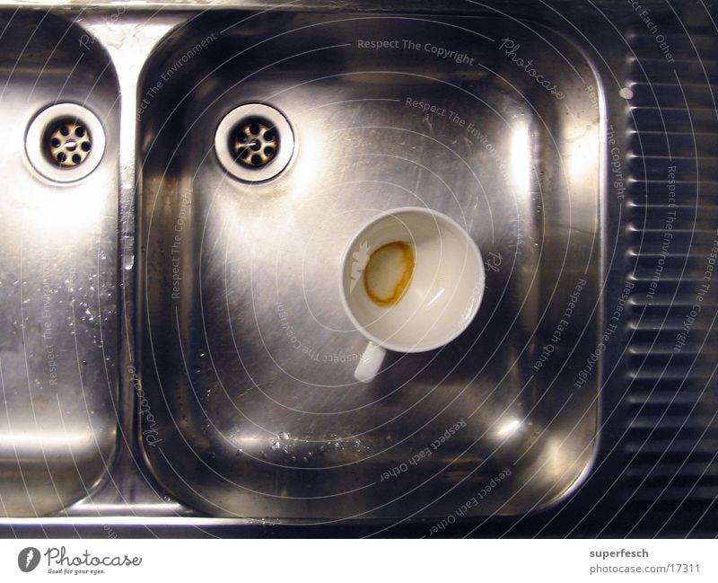 Nirosta und Tasse [1] Waschbecken Stahl Abfluss Grüner Tee Geschirrspülen Küche Schalen & Schüsseln Häferl
