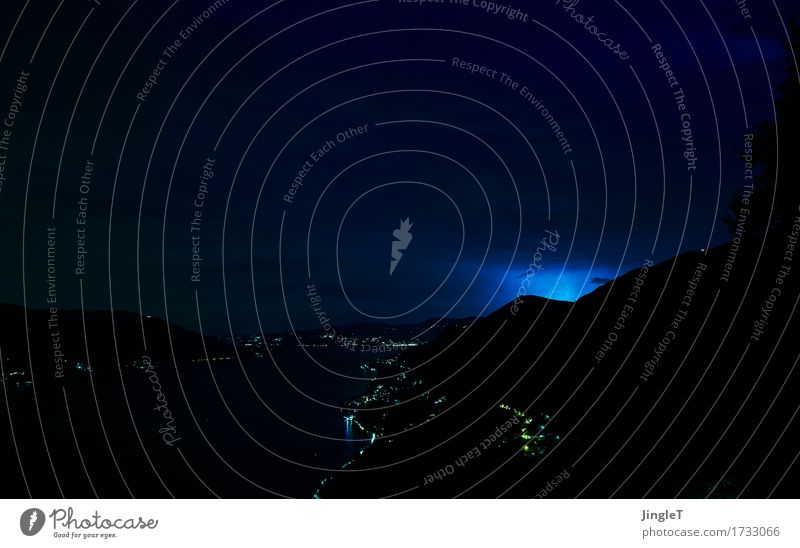 blaue stunde III Ferien & Urlaub & Reisen Tourismus Abenteuer Ferne Freiheit Sommer Sommerurlaub Umwelt Natur Landschaft Urelemente Feuer Himmel Gewitterwolken