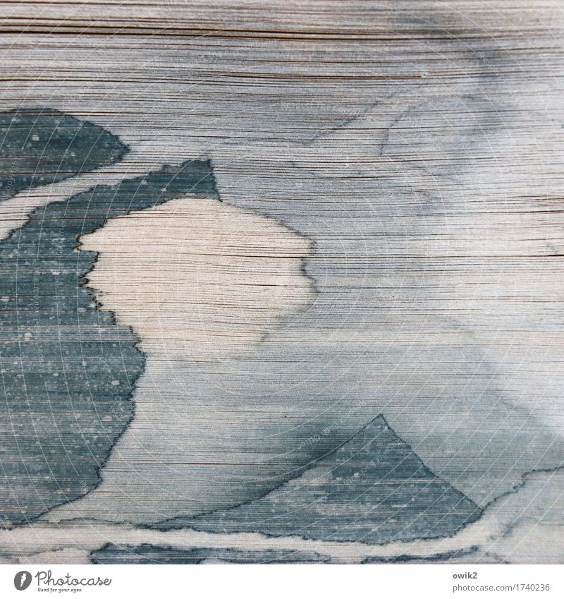 Fuji Kunst Kunstwerk Umwelt Landschaft Himmel Wolken Berge u. Gebirge nah blau unklar Rätsel Buchseite Täuschung Zufall Vulkankrater Spitze Fujijama exotisch