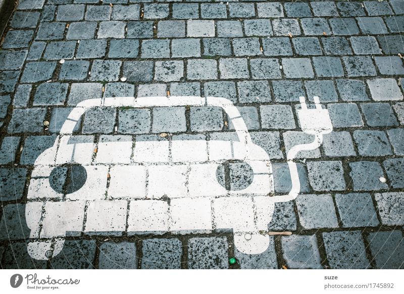 *3.900* Stromfresser Kabel Energiewirtschaft Erneuerbare Energie Umwelt Verkehr Verkehrsmittel Autofahren Fahrzeug PKW klein lustig modern nachhaltig innovativ