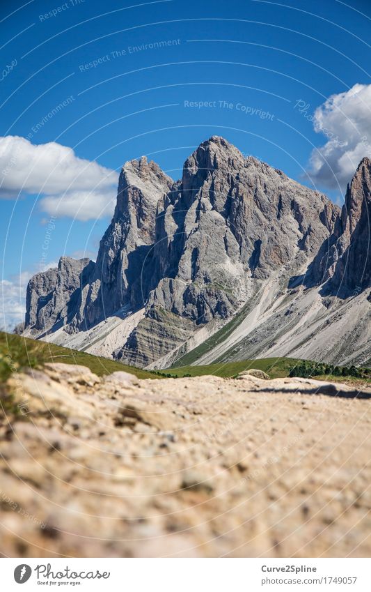 Bergwelten Natur Landschaft Urelemente Himmel Wolken Sommer Schönes Wetter Hügel Felsen Alpen Berge u. Gebirge Gipfel wandern massiv steinig Wege & Pfade