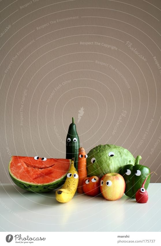 here we are again - cheeeeeeese Farbfoto Textfreiraum oben Lebensmittel Gemüse Frucht Apfel Ernährung Bioprodukte Vegetarische Ernährung Diät Häusliches Leben