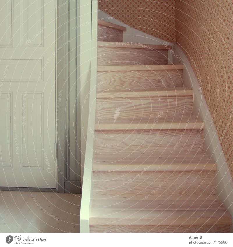 Schweden hat Stil! Design harmonisch Häusliches Leben Wohnung Innenarchitektur Tapete Raum Treppe Tür Holz Linie bescheiden Altbauwohnung Flur Farbfoto