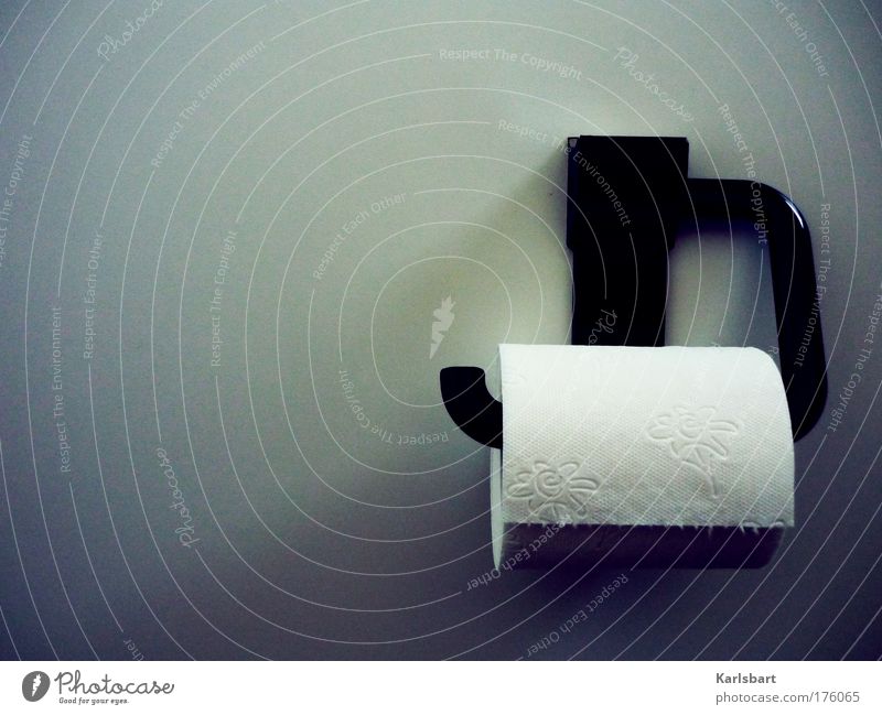 einfach. alles. Stil Design Körperpflege Wohlgefühl Zufriedenheit Bad Toilette Toilettenpapier Mauer Wand Papier Reinigen Sauberkeit Rolle Klopapierhalter