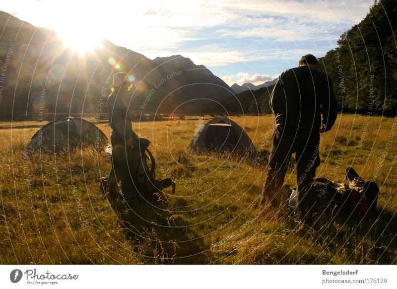 Neuseeland - Trail harmonisch Wohlgefühl Erholung Freizeit & Hobby Ferien & Urlaub & Reisen Tourismus Ausflug Abenteuer Ferne Freiheit Expedition Camping Sommer