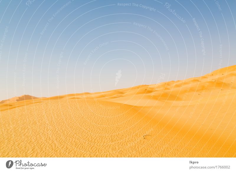 Sanddüne in Oman alten Wüste Rub al khali schön Ferien & Urlaub & Reisen Tourismus Abenteuer Safari Sommer Sonne Natur Landschaft Himmel Horizont Park Hügel