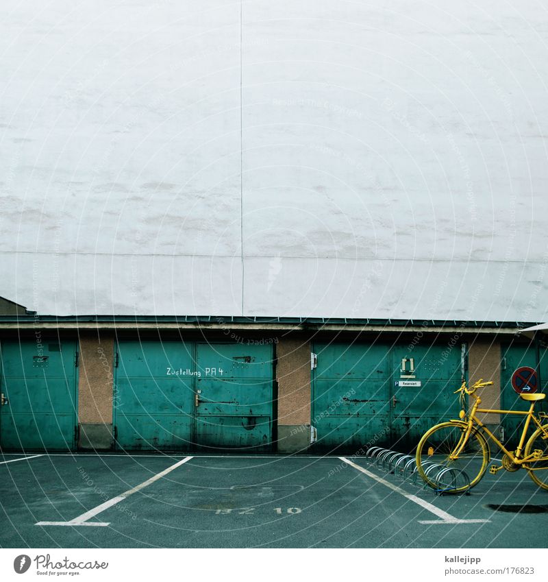 postfach Farbfoto mehrfarbig Außenaufnahme Textfreiraum oben Tag Dämmerung Totale Lifestyle Freizeit & Hobby Fahrrad Verkehr Verkehrsmittel Verkehrswege