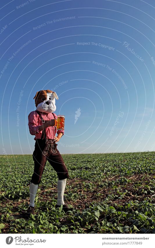 Oktoberfest - Bierständer Kunst Kunstwerk Gefühle ästhetisch Biergarten Bierglas Bierschaum Bierbauch Durst maskulin Stammtisch Hund Kostüm Freude spaßig