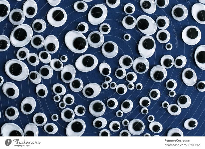 Sichtfeld_1781752 Auge Überwachung beobachten Überwachungsstaat überwachen Augenheilkunde Aussicht Perspektive Augenzeuge blau weiß schwarz Wackelaugen Basteln