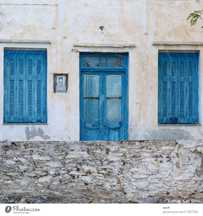 Der Charme des Maroden Wohnung Haus Renovieren Meer Ägäis Insel Kykladen Siphnos Sifnos Griechenland Dorf Altstadt Menschenleer Traumhaus Ruine Mauer Wand