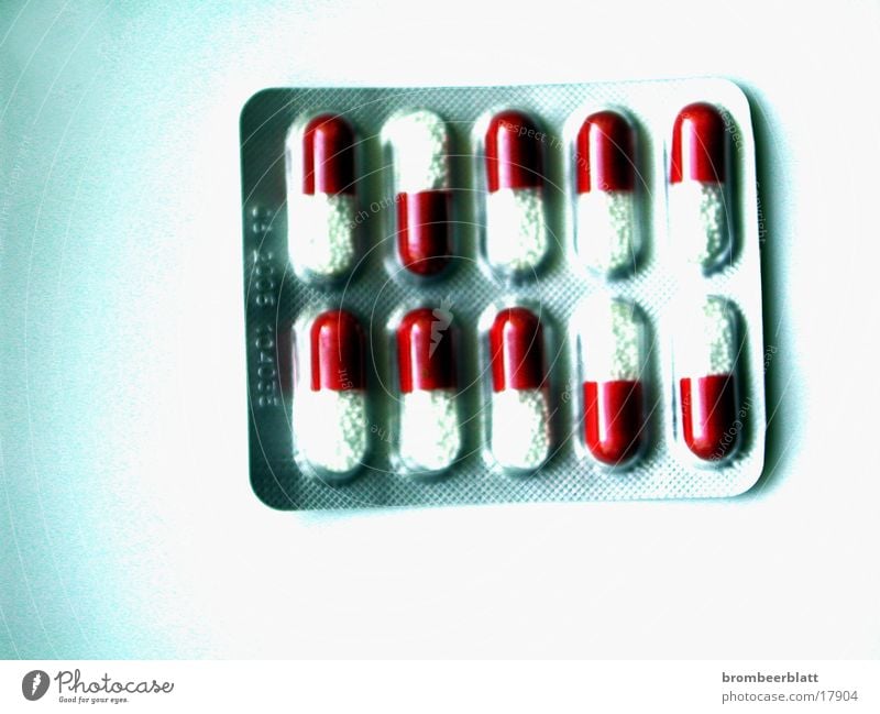 Blisterpackung Medikament Gesundheitswesen Verpackung Dinge Detailaufnahme Tablette