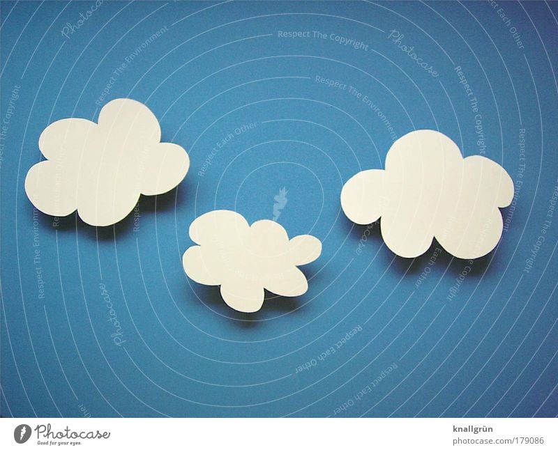 Schäfchenwolken Farbfoto Studioaufnahme Nahaufnahme Menschenleer Textfreiraum oben Textfreiraum unten Hintergrund neutral Himmel Wolken Schönes Wetter