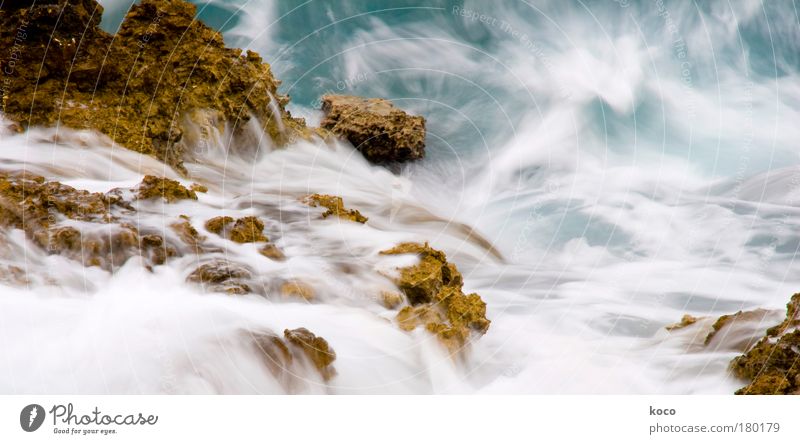 H2O Farbfoto Außenaufnahme Menschenleer Tag Bewegungsunschärfe Natur Landschaft Wasser Sommer Wellen Fluss ästhetisch Flüssigkeit schön blau braun grün weiß