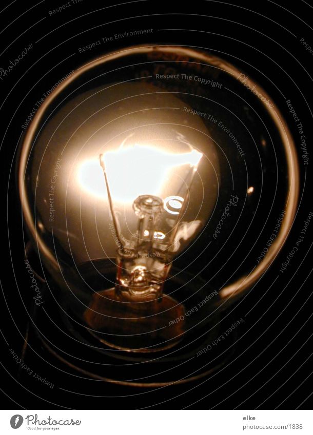 Glühlampe Licht Lampe Glühbirne Elektrisches Gerät Technik & Technologie Glas Beleuchtung