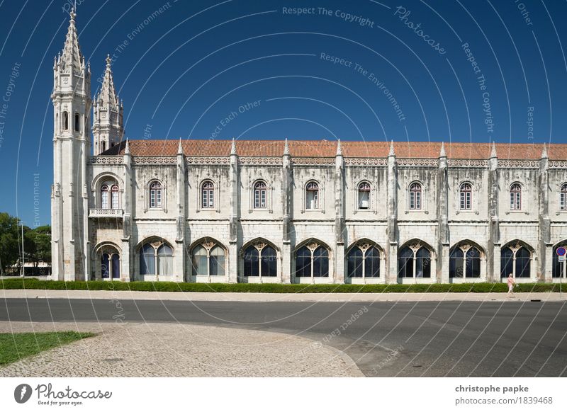 Mosteiro dos Jerónimos / Lissabon II Ferien & Urlaub & Reisen Tourismus Sightseeing Städtereise Sommer Sommerurlaub Belém Portugal Stadt Hauptstadt Stadtzentrum