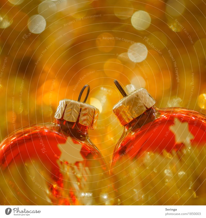 Weihnachtsvorfreude Glas Kugel Religion & Glaube Wärme Weihnachtskrippe Weihnachten & Advent Christbaumkugel Christliches Kreuz Weihnachtsbaum Gold rot Liebe