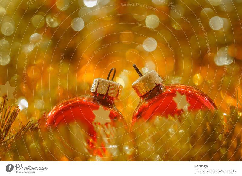 Funkeln Basteln Feste & Feiern Weihnachten & Advent Dekoration & Verzierung Kerze Glas Metall Kristalle Kugel glänzend leuchten Unschärfe Baumschmuck Baumkugeln