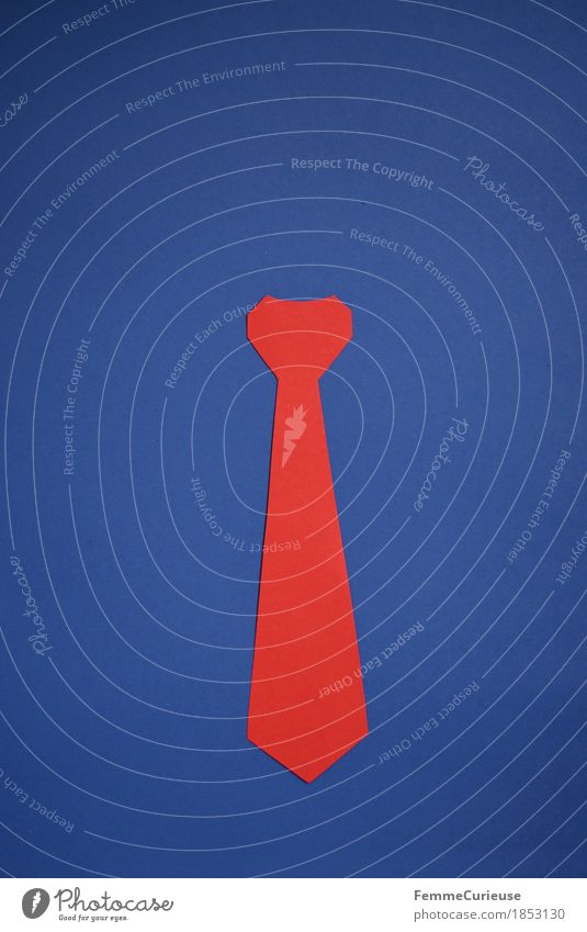 Krawatte_1853130 Mode Business Macht USA Trump rot gebastelt Kreativität Statussymbol Papier markant Warnfarbe verkleiden Accessoire Krawattenknoten knallig