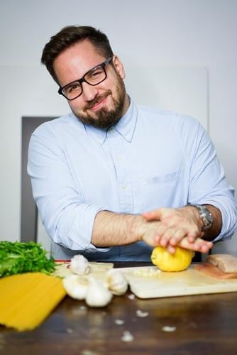 Kochen Lebensmittel Fisch Ernährung Mittagessen Bioprodukte Vegetarische Ernährung Diät Slowfood Italienische Küche Lifestyle Gesundheit Gesunde Ernährung