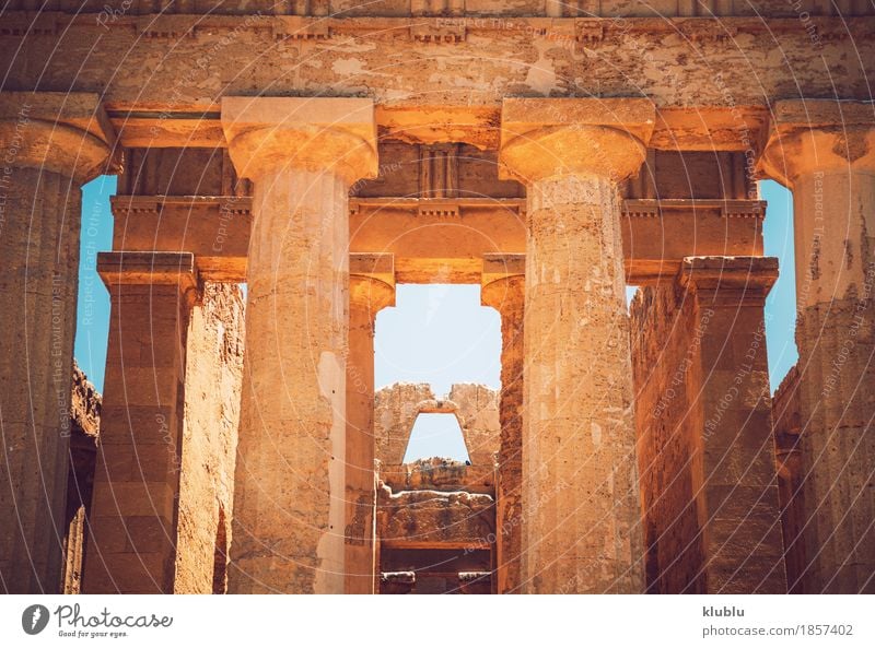 Tal der Tempel in Agrigent, Sizilien, Italien Ferien & Urlaub & Reisen Tourismus Museum Landschaft Ruine Architektur Stein alt historisch Religion & Glaube