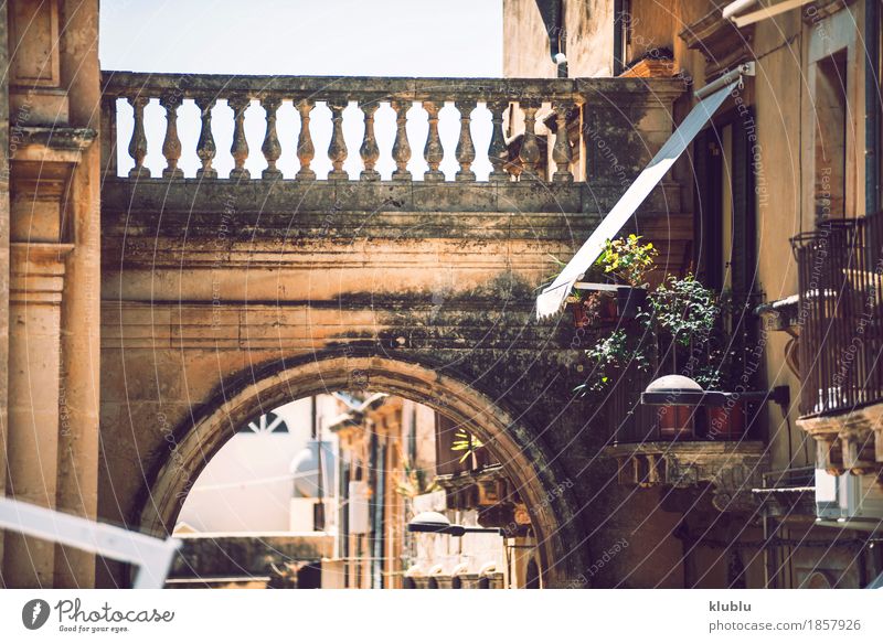 Ansicht Von Noto Sizilien Italien Ein Lizenzfreies Stock Foto Von Photocase