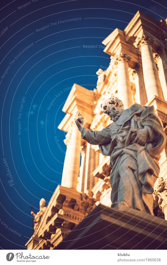Detailansicht von Syrakus, Sizilien, Italien Stil Tourismus Kultur Himmel Stadt Gebäude Architektur Fassade Denkmal alt siracusa Italienisch Griechen monumental