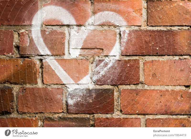 mit Herz und Wand Haus Mauer Treppe Stein Backstein Zeichen Graffiti Linie Liebe Verliebtheit Treue Romantik Liebeskummer Kreativität Lebensfreude Leidenschaft