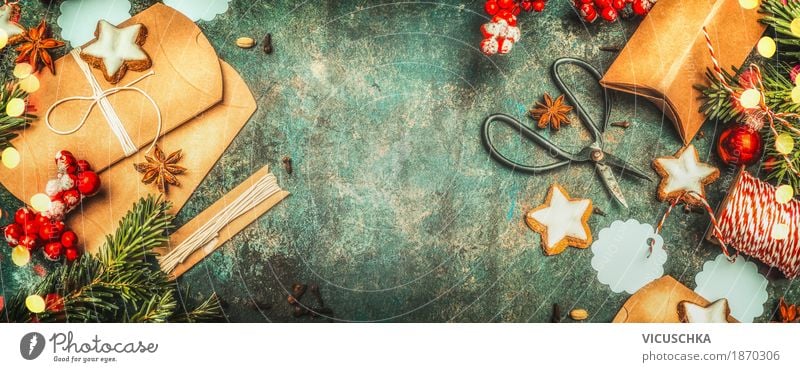 Plätzchen als Weihnachtsgeschenke verpacken Süßwaren Festessen Stil Design Freude Winter Dekoration & Verzierung Feste & Feiern Weihnachten & Advent Fahne