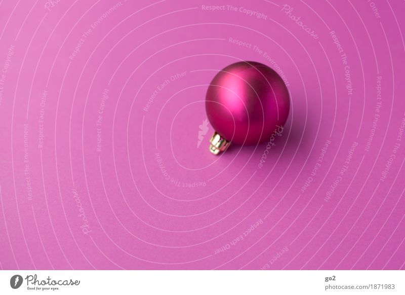 Weihnachtskugel Weihnachten & Advent Dekoration & Verzierung Kitsch Krimskrams Kugel ästhetisch rund violett rosa Vorfreude Weihnachtsdekoration