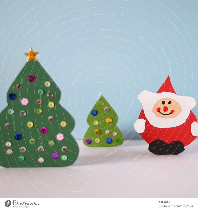 Frohes Fest Weihnachten & Advent Freundlichkeit Fröhlichkeit Glück lustig blau grün rot Gefühle Vorfreude Glaube kaufen Handel Religion & Glaube